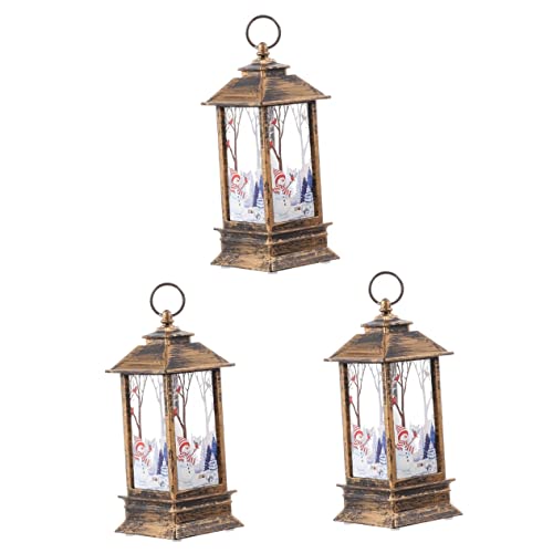 HOMSFOU 3 STK Weihnachtsbeleuchtung Weihnachtslaternen Beleuchtet Weihnachtslicht Schmuck Weihnachtswindlampen Weihnachtsschmuck Nachtlicht Plastik Altmodisch Kind Leuchter HOMSFOU 3 STK Weihnachtsbeleuchtung Weihnachtslaternen Beleuchtet Weihnachtslicht Schmuck Weihnachtswindlampen Weihnachtsschmuck Nachtlicht Plastik Altmodisch Kind Leuchter von HOMSFOU