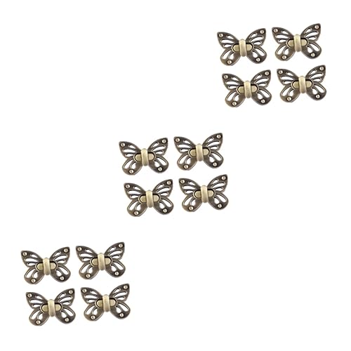 HOMSFOU 3 Sätze Drehverschluss Für Handtaschen Elegantes Metall Schloss Zubehör Für DIY Taschenprojekte Robust Und Für Handarbeit Und Taschenreparatur 4 Stück * 3 von HOMSFOU