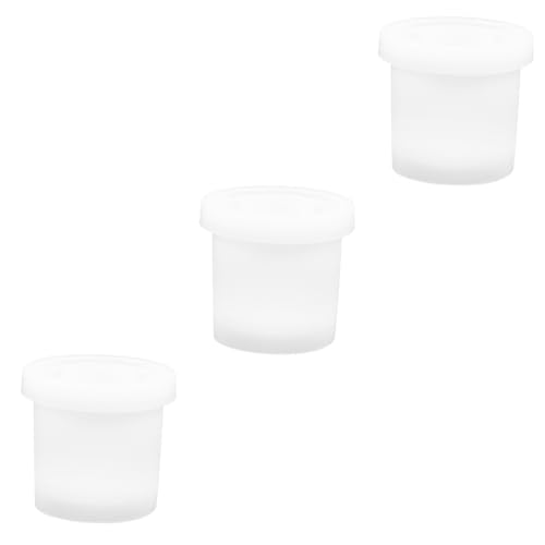 HOMSFOU 3 Sätze Rundes Silikon Blumentopf Mould Set mit Unterteller Praktische Diy Vasenform für Moderne Pflanzenarrangements Wiederverwendbar und Einfach zu Handhaben von HOMSFOU
