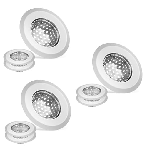 HOMSFOU 3 Sätze Waschbecken Sieb Waschbecken Abfluss Bad Spülensieb Spülsieb Für Die Küche Einfach Küchenspüle Sieb Sink Sieb Korb Waschbeckenabflusssieb Rostfreier Stahl 3 Stücke * 3 von HOMSFOU