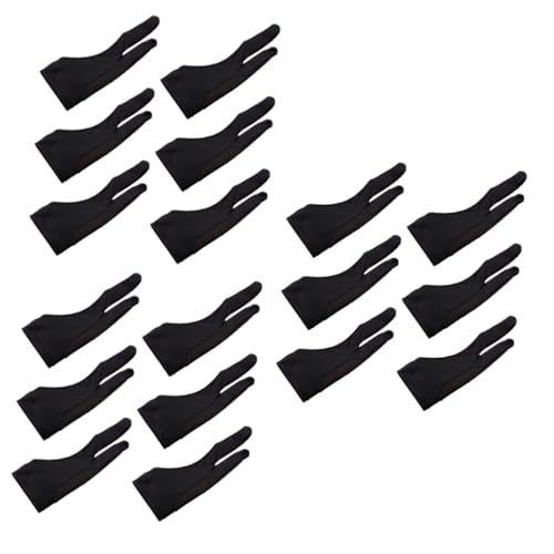 HOMSFOU 3 Sätze Zwei Finger Handschuhe Für Zeichnen Und Malen Elastische Tablet Handschuhe Für Grafikmonitor Und Lichtkasten Für Künstler Und Kreative Anwendungen 6 Stücke * 3 von HOMSFOU