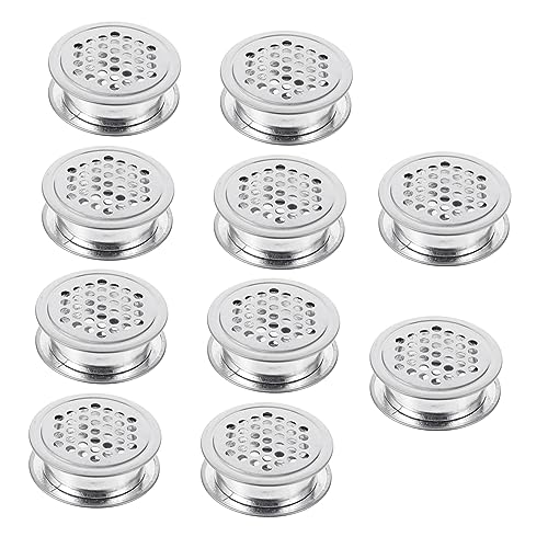 HOMSFOU 3 Sets Edelstahl-Lüftungsschlitze, langlebige Lüftungsschlitzabdeckungen für Schrankbelüftung, einfache Installation, Wärmeabgabe für Kleiderschränke, Schuhschränke, 10 Stück HOMSFOU 3 Sets Edelstahl-Lüftungsschlitze, langlebige Lüftungsschlitzabdeckungen für Schrankbelüftung, einfache Installation, Wärmeabgabe für Kleiderschränke, Schuhschränke, 10 Stück von HOMSFOU