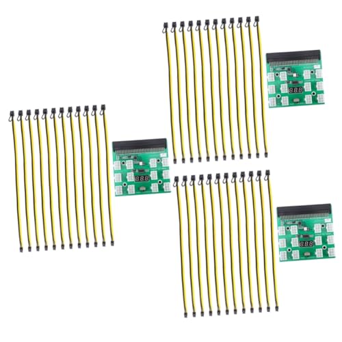 HOMSFOU 3 Sätze Konvertierungsplatine 6-pin Auf 8-pin Kabel Kleiner Adapter Grafik Stromkabel Stromversorgung Leistungsplatine Gpu-powerboard Reinkupfer Verzinnt Zubehör Server 6polig von HOMSFOU