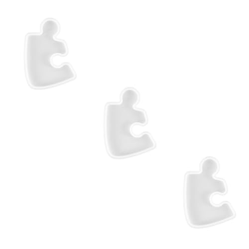 HOMSFOU 3 Stck. Silikon Puzzle Untersetzer Form für Diy Epoxidharz Gießform Wiederverwendbar und Leicht zu Reinigen für Kreative Handarbeiten und Tischdekoration von HOMSFOU