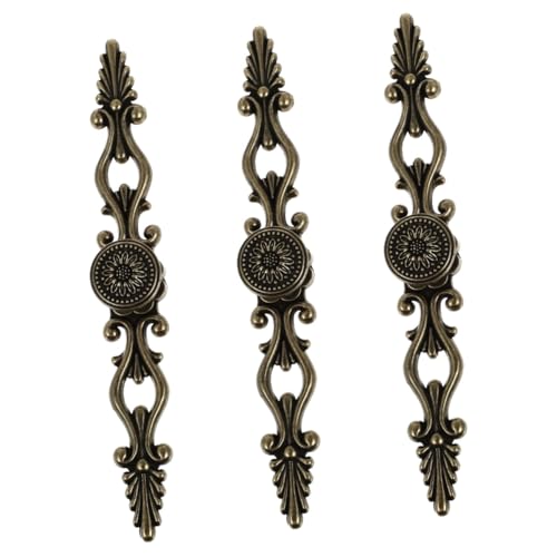 HOMSFOU 3 Stück Antike Bronze Schrankgriffe Vintage Stil Möbelknöpfe Langlebig und Elegant für Küchenschränke Kommoden und Kunstvoll Gearbeitet Retro Europäisches Design HOMSFOU 3 Stück Antike Bronze Schrankgriffe Vintage Stil Möbelknöpfe Langlebig und Elegant für Küchenschränke Kommoden und Kunstvoll Gearbeitet Retro Europäisches Design von HOMSFOU