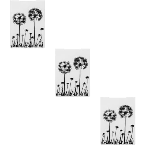 HOMSFOU 3 Stück Geprägter Ordner Handwerk Farbig Karte Sammelalbum Prägung Scrapbooking Prägenwerkzeug Prägeschablonen Kunststoffschablonen Formen Prägeordner Plastik Weiß von HOMSFOU