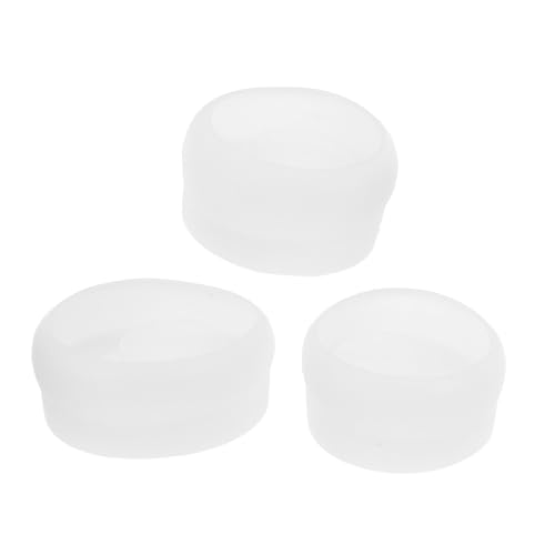 HOMSFOU 3 Stück Kreative Kerzenschimmel Silikonform für Kerzenhalter Kerzenform Kerze Silikonform Harzform Silikon Harzsilikonformen einzigartig Gips Candlestick Form Kieselgel Weiß von HOMSFOU