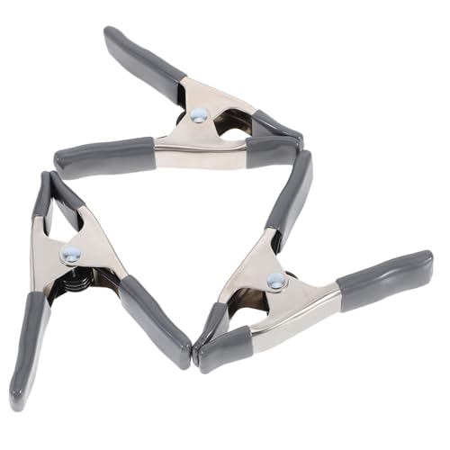 HOMSFOU 3 Stück Teiliges Federklemmen Metall Robuste Clips für Fotografie Holzbearbeitung Tischdecken und Diy Projekte Langlebig Korrosionsbeständig Starke Federmechanik von HOMSFOU