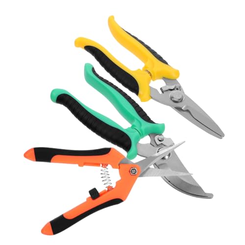 HOMSFOU 3 Stück Teiliges Gartenscheren Set Präzisionsschneider für Blumen Bäume und Pflanzen Benutzerfreundliches und Vielseitiges Werkzeug für Gartenliebhaber und Hobbygärtner HOMSFOU 3 Stück Teiliges Gartenscheren Set Präzisionsschneider für Blumen Bäume und Pflanzen Benutzerfreundliches und Vielseitiges Werkzeug für Gartenliebhaber und Hobbygärtner von HOMSFOU