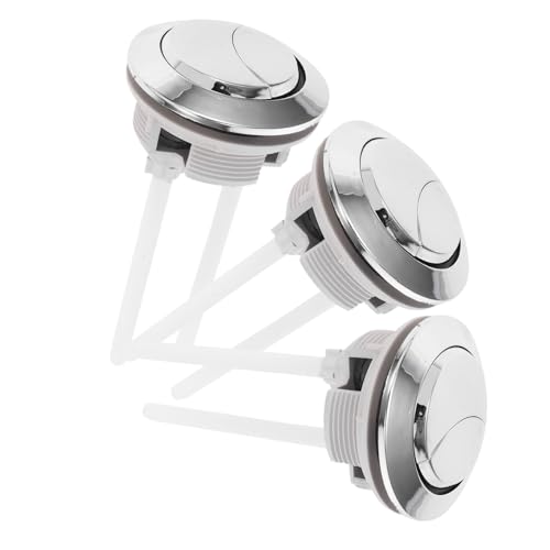 HOMSFOU 3 Stück Teiliges Toilettenspülknopf aus Verschleißfestem Material Dualer Druckspülsystem Ersatz Kompatibel mit Verschiedenen Spülkästen Einfach zu Montieren Hochreaktiv für von HOMSFOU