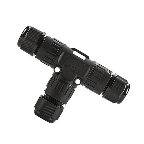 HOMSFOU 3-polige Kabelverschraubung Ip68 Zugentlastung Stecker Für Kabelschutz 3-kanal Kabelstecker Nylon Material Einfach Anzuschließen Für Außenbeleuchtung von HOMSFOU
