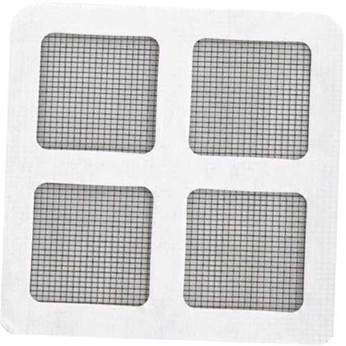 HOMSFOU 30 Stück Selbstklebende Fliegengitter Reparaturfolie Transparentes Fiberglas mesh Fenster Türnetz Wetterfest Einfach Anzubringen für Risse Insektenschutz von HOMSFOU