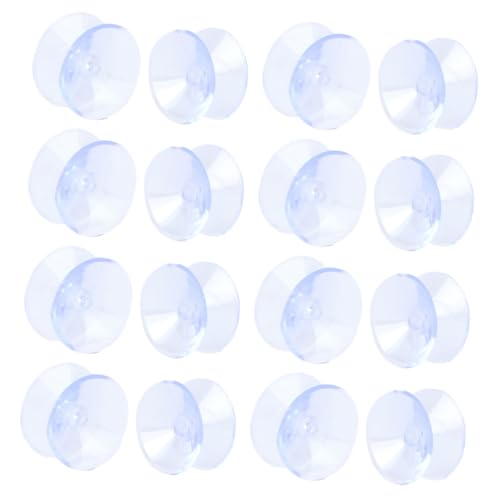 HOMSFOU 30 Stück Teiliges Doppelseitige PVC saugnäpfe Transparente Antirutschpads für Glas tischplatten Wiederverwendbare Stabile Saugnäpfe zur Sicheren Befestigung von Glastischen von HOMSFOU
