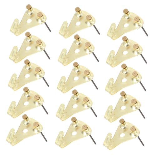 HOMSFOU 30 Stück Teiliges Schweres Wandhaken mit Messing und Kupfernägeln Präzise Gefertigte Bild und Spiegelhalter Einfache Montage für DIY Rahmen Vielseitig für Wanddekoration HOMSFOU 30 Stück Teiliges Schweres Wandhaken mit Messing und Kupfernägeln Präzise Gefertigte Bild und Spiegelhalter Einfache Montage für DIY Rahmen Vielseitig für Wanddekoration von HOMSFOU