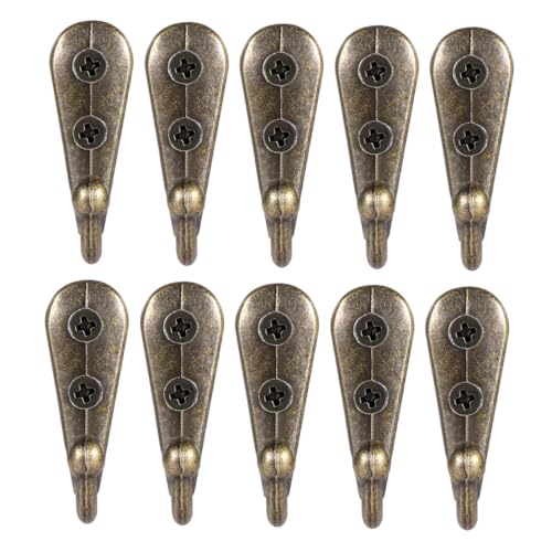 HOMSFOU 30 Stück Teiliges Vintage Wandhaken Schmiedeeisen Dekorativer Garderobenhaken für Jacken Hüte Schlüssel für Schlafzimmer Flur Bad mit Montageschrauben Bronzefarben HOMSFOU 30 Stück Teiliges Vintage Wandhaken Schmiedeeisen Dekorativer Garderobenhaken für Jacken Hüte Schlüssel für Schlafzimmer Flur Bad mit Montageschrauben Bronzefarben von HOMSFOU