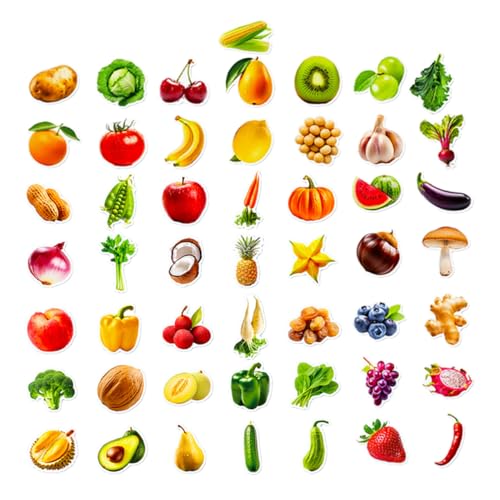 HOMSFOU 300 Blatt Obst und Gemüseaufkleber für Realistische Ungiftige Wiederverwendbare Sticker für Basteln Scrapbooking Klassenzimmerbelohnungen und Partydekoration HOMSFOU 300 Blatt Obst und Gemüseaufkleber für Realistische Ungiftige Wiederverwendbare Sticker für Basteln Scrapbooking Klassenzimmerbelohnungen und Partydekoration von HOMSFOU