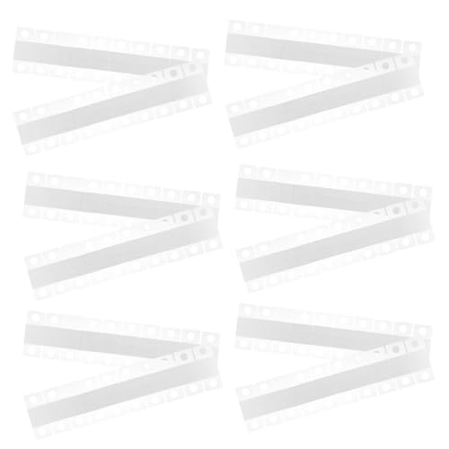 HOMSFOU 300 Stück Selbstklebende Transparente Hängen Tabs PVC Aufkleber Haken für Wandmontage für Verkaufsdisplay und Büroanwendungen von HOMSFOU