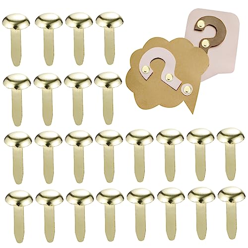 HOMSFOU 300stücke Kleine Metallklammern Runde Pastellfarben Brads Für Scrapbooking Basteln DIY-projekte Aus Eisen Mit Lackoberfläche von HOMSFOU