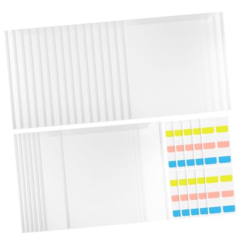 HOMSFOU 36 Stück Teiliges Dokumenten organizer Robustem Kunststoff Erweiterbare Dateiordner mit Beschriftungsfenster für Büro Schule und Zuhause zur Effizienten Papier von HOMSFOU