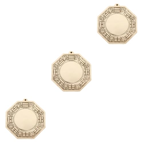HOMSFOU 3stücke Feng Shui Konvexer Bagua Spiegel Aus Reinem Kupfer Traditionelles Chinesisches Ornament Zur Vertreibung Von Unglück Perfektes Heimdekor Für Glück Und Wohlstand von HOMSFOU