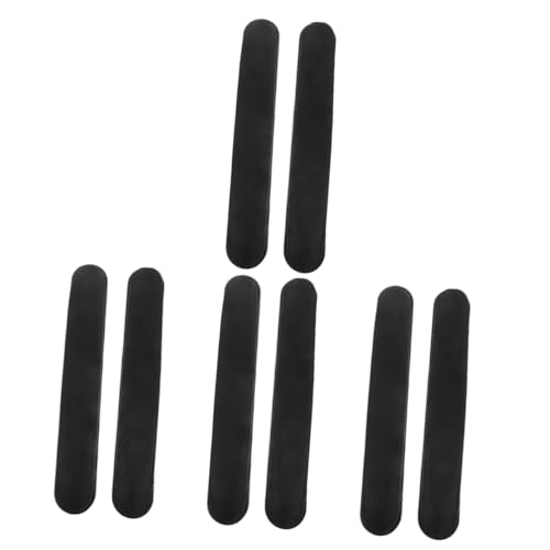 HOMSFOU 4 Paare rutschfeste Handläufe Armlehnen Teil Unterstützung für Ersatz Radarmlehne Armkissen Sessel mit Armlehne Schutzarmlehne Schreibtischstuhlarmpolster Stoff Schwarz von HOMSFOU