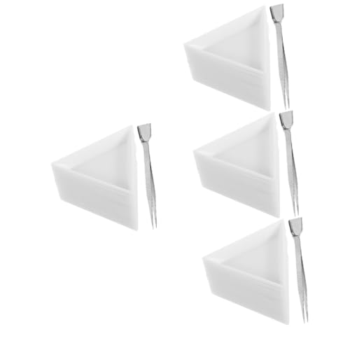 HOMSFOU 4 Sätze Bead Sorting Trays Triangular Plastic Diamond Plates Pinzette für DIY Kunsthandwerk und Perlenmix Langlebig und Praktisch für Effizientes Arbeiten HOMSFOU 4 Sätze Bead Sorting Trays Triangular Plastic Diamond Plates Pinzette für DIY Kunsthandwerk und Perlenmix Langlebig und Praktisch für Effizientes Arbeiten von HOMSFOU