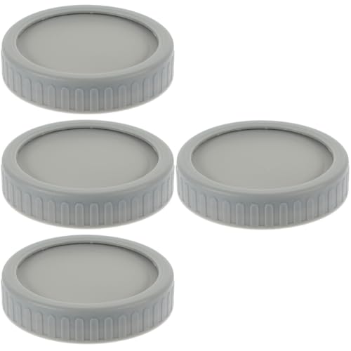 HOMSFOU 4 Sätze Einmachglasdeckel Flaschenabdeckungen Für Die Küche Küchenflaschenhüllen Einmachflaschendeckel Wiederverwendbare Bezüge Einmachgläser Deckel Breiter Mund Kieselgel von HOMSFOU