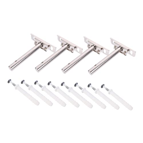 HOMSFOU 4 Sätze Unsichtbare Regalträger Verdeckte Wandmontage für Stabiler Metallhalter mit Schrauben zur Raumoptimierung Langlebig und Robust HOMSFOU 4 Sätze Unsichtbare Regalträger Verdeckte Wandmontage für Stabiler Metallhalter mit Schrauben zur Raumoptimierung Langlebig und Robust von HOMSFOU
