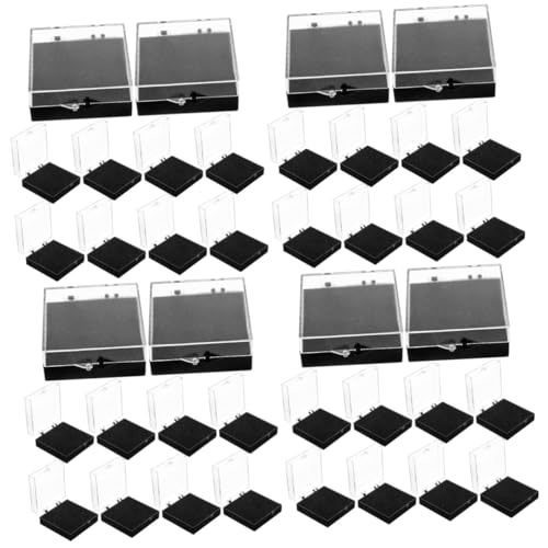 HOMSFOU 4 Sätze Vitrine Schmuck Container Revers-Organizer Geschenkbox Abzeichenanzeigekoffer Anstecknadeletui Abzeichen-Organizer Abzeichen Fall Black Schwamm 10 Stück * 4 HOMSFOU 4 Sätze Vitrine Schmuck Container Revers-Organizer Geschenkbox Abzeichenanzeigekoffer Anstecknadeletui Abzeichen-Organizer Abzeichen Fall Black Schwamm 10 Stück * 4 von HOMSFOU