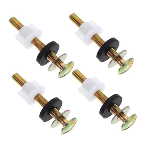 HOMSFOU 4 Sätze wc befestigungsschrauben Toilettendeckelschraube Toilettenbehälterschrauben Toilettenwassertankschraube Toilettenschrauben für den Sitz Toilettensitzschrauben Kit Gummi HOMSFOU 4 Sätze wc befestigungsschrauben Toilettendeckelschraube Toilettenbehälterschrauben Toilettenwassertankschraube Toilettenschrauben für den Sitz Toilettensitzschrauben Kit Gummi von HOMSFOU