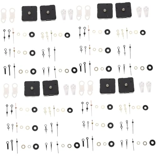 HOMSFOU 4 Sets DIY Leises Wanduhrwerk Moderne Digitale Wanduhr Digitaluhr Wanduhrwerk Teile Pendelmechanismus Wanduhr Funkgesteuerte Uhrzeiger Einzigartiger Kunststoff von HOMSFOU