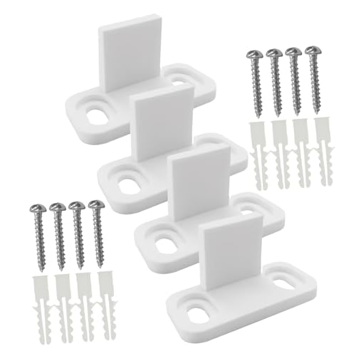 HOMSFOU 4 Sets Scheunentor-Bodenführungen Schiebetür-Bodenführungsstopper, Schwingpräventionsset für einzelne Stall, kompatibel mit Schlitz- und Nicht-Schlitzplatten HOMSFOU 4 Sets Scheunentor-Bodenführungen Schiebetür-Bodenführungsstopper, Schwingpräventionsset für einzelne Stall, kompatibel mit Schlitz- und Nicht-Schlitzplatten von HOMSFOU