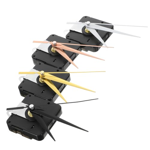 HOMSFOU 4 Sets Silent Clock Movement Kit Replaceable Mechanism for DIY Wall Clocks Long Shaft Durable for Crafting HOMSFOU 4 Sets Silent Clock Movement Kit Replaceable Mechanism for DIY Wall Clocks Long Shaft Durable for Crafting von HOMSFOU