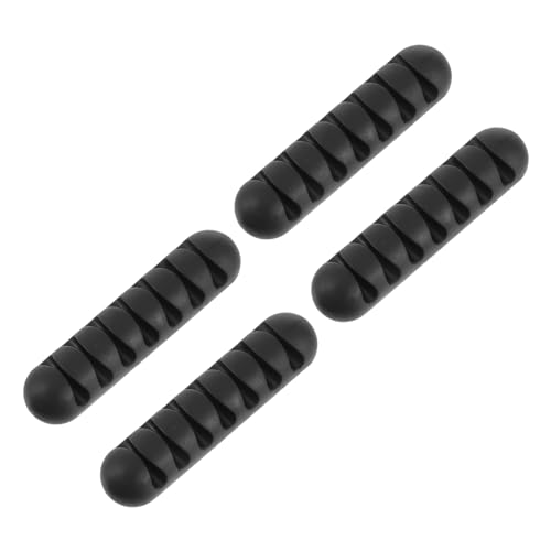 HOMSFOU 4 Stücke Schwarz Silikon Schreibtisch Draht Organizer Kabel Abdeckung Für Büro Usb Kabel Klebstoff Kabel Clips HOMSFOU 4 Stücke Schwarz Silikon Schreibtisch Draht Organizer Kabel Abdeckung Für Büro Usb Kabel Klebstoff Kabel Clips von HOMSFOU