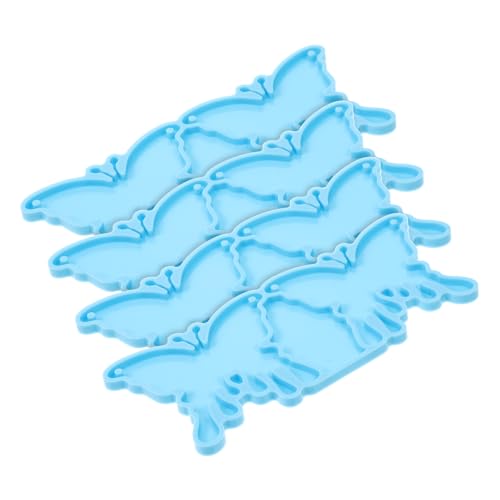 HOMSFOU 4 Stück Diy Silikonform für Ohrringe Flexible Gießform für Schmuckherstellung für Kreative Bastelprojekte mit Perlen und Glitzer von HOMSFOU