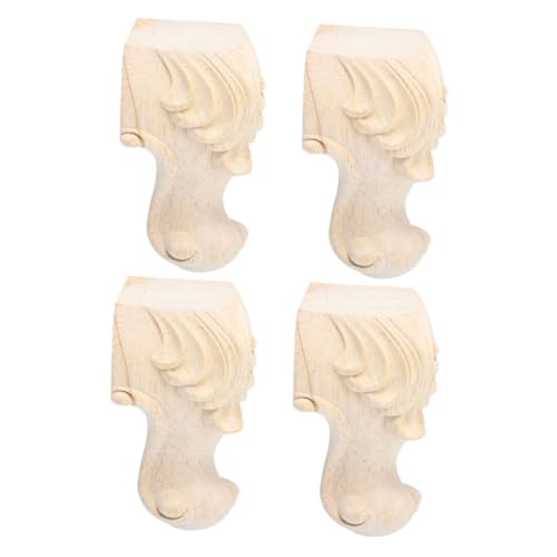 HOMSFOU 4stücke Holzmöbelbeine Europäisch Gestaltete Möbelfüße Für Sofas Tische Und Kommoden Und Elegant Ersatzlösung Für von HOMSFOU