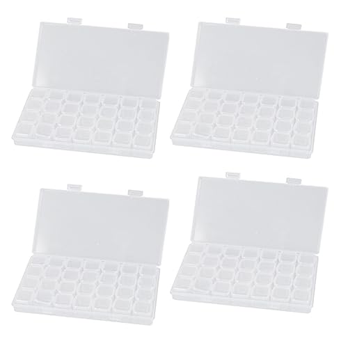 HOMSFOU 4 Stück Fächer Aufbewahrungsbox für Perlen Schmuck und Bastelzubehör Teiliges Transparent und Leicht für DIY Projekte und Kunsthandwerke HOMSFOU 4 Stück Fächer Aufbewahrungsbox für Perlen Schmuck und Bastelzubehör Teiliges Transparent und Leicht für DIY Projekte und Kunsthandwerke von HOMSFOU