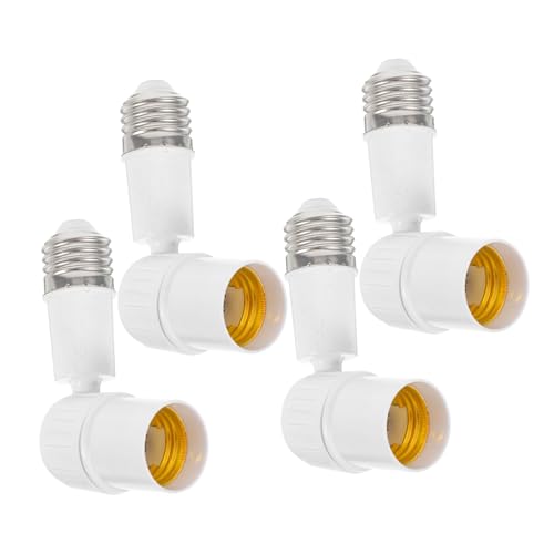 HOMSFOU 4 Stück Lampenfassung Verlängerungssockel Universeller Lampenadapter für Innen und Außenbeleuchtung Kompatibel mit LED und Cfl Erweiterte Lichtabdeckung und Erhöhte Helligkeit HOMSFOU 4 Stück Lampenfassung Verlängerungssockel Universeller Lampenadapter für Innen und Außenbeleuchtung Kompatibel mit LED und Cfl Erweiterte Lichtabdeckung und Erhöhte Helligkeit von HOMSFOU