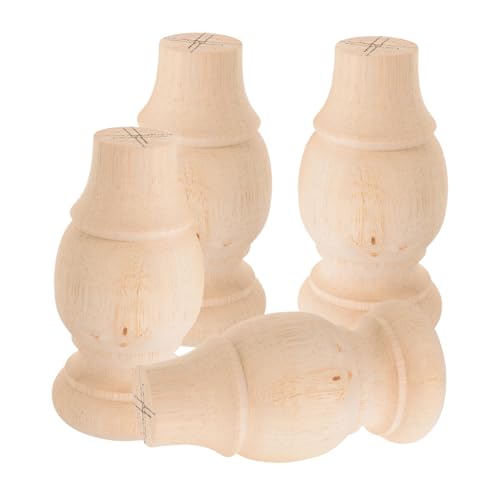 HOMSFOU 4 Stück Massive Holzfüße für Möbel Unvollendete Möbelbeine Solidem Holz Vielseitige Tisch und Sofabeine für Wohnzimmer Esszimmer und HOMSFOU 4 Stück Massive Holzfüße für Möbel Unvollendete Möbelbeine Solidem Holz Vielseitige Tisch und Sofabeine für Wohnzimmer Esszimmer und von HOMSFOU