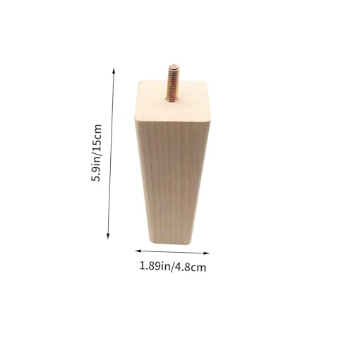 HOMSFOU 4 Stück Massivholz Möbelbeine Quadratisch Natürliche Farbe Stabile Möbelfüße für Sofa Schrank Couchtisch Praktische Ersatzbeine Langlebig und Vielseitig Einsetzbar HOMSFOU 4 Stück Massivholz Möbelbeine Quadratisch Natürliche Farbe Stabile Möbelfüße für Sofa Schrank Couchtisch Praktische Ersatzbeine Langlebig und Vielseitig Einsetzbar von HOMSFOU