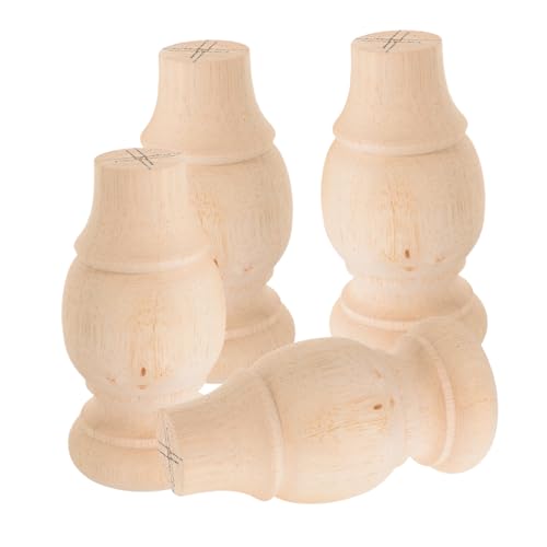 HOMSFOU 4 Stück Massivholz Möbelfüße Runde Geschnitzte Sofabeine und Schrankfüße Stabile Vielseitige Holzbeine für Couch Kommode DIY Möbel Natürliche Eleganz und Langlebige Unterstützung HOMSFOU 4 Stück Massivholz Möbelfüße Runde Geschnitzte Sofabeine und Schrankfüße Stabile Vielseitige Holzbeine für Couch Kommode DIY Möbel Natürliche Eleganz und Langlebige Unterstützung von HOMSFOU