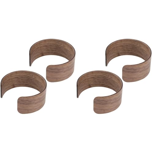 HOMSFOU 4 Stück Massivholz Wärmedämmmatte Tassenschutz Glasabdeckung Aus Holz Schutzhülle Schützende Holzhülle Hitzebeständige Hülse Verbrühungsschutz Hölzern Flasche HOMSFOU 4 Stück Massivholz Wärmedämmmatte Tassenschutz Glasabdeckung Aus Holz Schutzhülle Schützende Holzhülle Hitzebeständige Hülse Verbrühungsschutz Hölzern Flasche von HOMSFOU