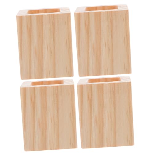 HOMSFOU 4 Stück Möbel Risers Stabile Holzfüße Erhöhung Vielseitig für Bett Sofa Tisch Robuste Möbelerhöhung aus Solidem Holz Langlebige und Elegante Möbelbeine HOMSFOU 4 Stück Möbel Risers Stabile Holzfüße Erhöhung Vielseitig für Bett Sofa Tisch Robuste Möbelerhöhung aus Solidem Holz Langlebige und Elegante Möbelbeine von HOMSFOU