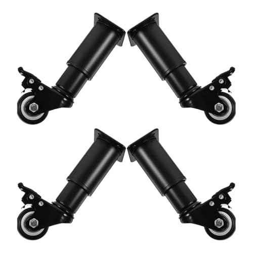 HOMSFOU 4stücke Verstellbare Metall Möbelbeine Mit Lenkrollen Höhenverstellbare Schrankbeine Für Büromöbel Bettstützen Und Couchtische Beweglich Und Robust HOMSFOU 4stücke Verstellbare Metall Möbelbeine Mit Lenkrollen Höhenverstellbare Schrankbeine Für Büromöbel Bettstützen Und Couchtische Beweglich Und Robust von HOMSFOU