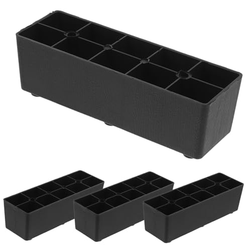 HOMSFOU 4 Stück Möbelerhöhungen Stabilem Kunststoff rutschfeste Möbelfüße für Sofa Tisch Stuhl und Bett Hohe Langlebige Kunststoffstützen für Sichere Möbelerhöhung und Bodenschutz HOMSFOU 4 Stück Möbelerhöhungen Stabilem Kunststoff rutschfeste Möbelfüße für Sofa Tisch Stuhl und Bett Hohe Langlebige Kunststoffstützen für Sichere Möbelerhöhung und Bodenschutz von HOMSFOU