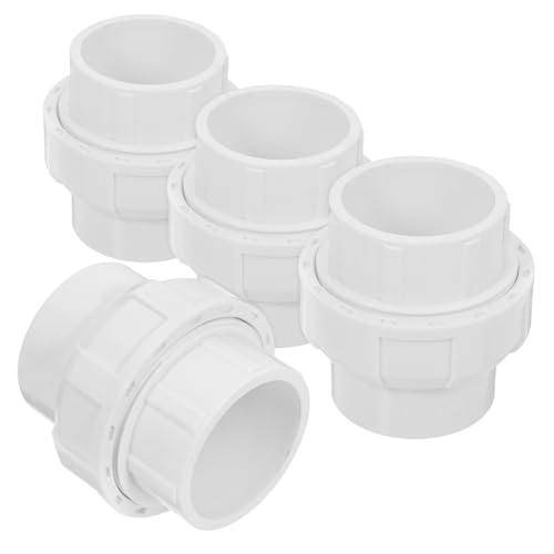 HOMSFOU 4 Stück PVC Rohrkupplung Teiliges Verbindung für Wasserleitungen Installieren Langlebig für Garten Pool und DIY Projekte HOMSFOU 4 Stück PVC Rohrkupplung Teiliges Verbindung für Wasserleitungen Installieren Langlebig für Garten Pool und DIY Projekte von HOMSFOU