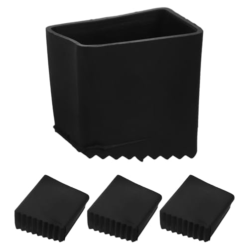 HOMSFOU 4 Stück Rutschfeste Leiterfüße Gummischutzkappen Isolierend für Stehleitern Kompatibel Robust und Sicher für Heim Industrieeinsatz von HOMSFOU