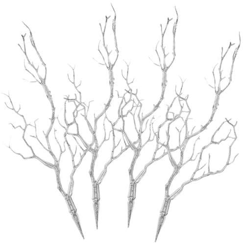HOMSFOU 4 Stück Simulierte Zweige Rentiergeweih zum Basteln Äste Ornament Anlage gefälschte Pflanzen zu Hause Zweige für Vase Koralle Weihnachtsbaum Weidenzweig Blumenarrangement schmücken von HOMSFOU