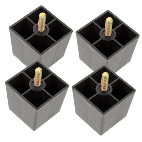 HOMSFOU 4er-Pack Quadratische Sofabeine 4er-Set Ersatzfüße Für Terrassenmöbel Betterhöhungen Aus Kunststoff Für Sofa Und Couch von HOMSFOU