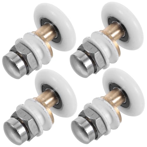 HOMSFOU 4 Stück Teiliges Duschkabinen Glas schiebetür Langlebige Duschkabinen Ersatzteile Sanft Gleitende Duschtür Pulleys für Schiebetüren Kompatibel mit Glas duschtüren HOMSFOU 4 Stück Teiliges Duschkabinen Glas schiebetür Langlebige Duschkabinen Ersatzteile Sanft Gleitende Duschtür Pulleys für Schiebetüren Kompatibel mit Glas duschtüren von HOMSFOU